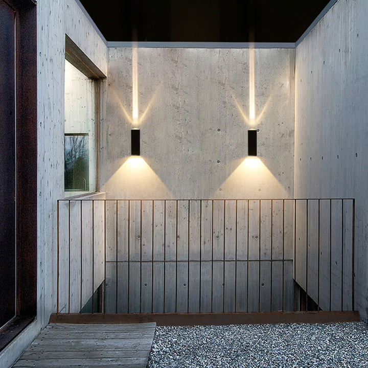 Minimalist Rectangular Aluminum LED Outdoor Wall Light
