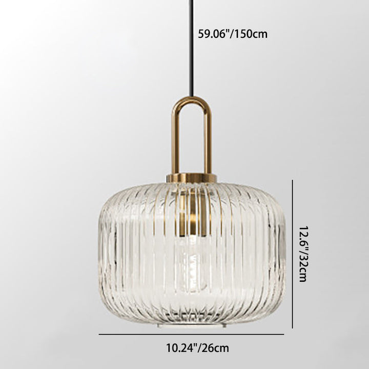 Contemporary Round Stainless Steel Pendant Light