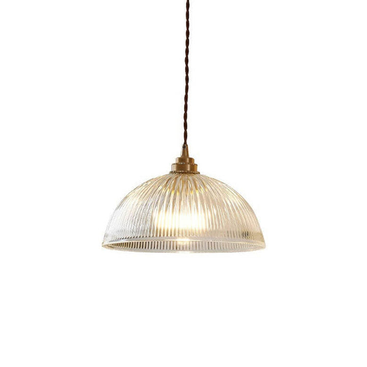Minimalist Dome Brass Pendant Light