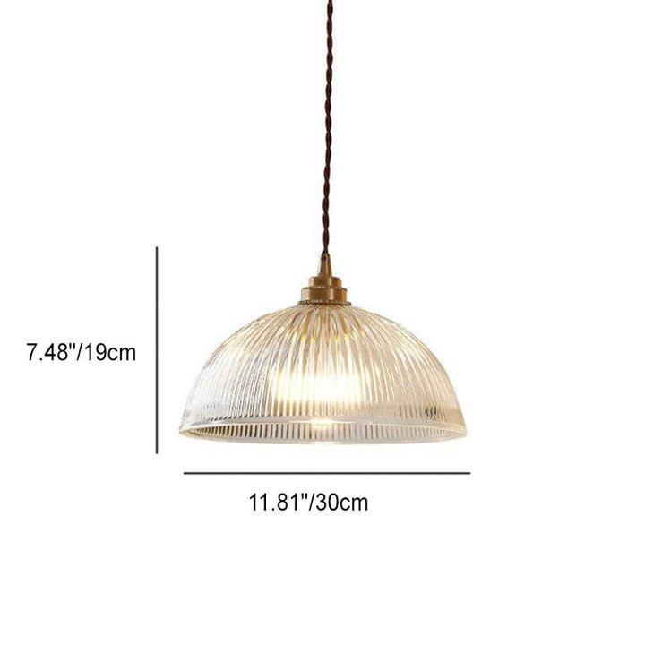 Minimalist Dome Brass Pendant Light