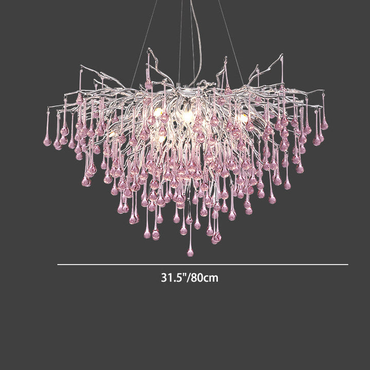 Modern Branch Aluminum Chandelier