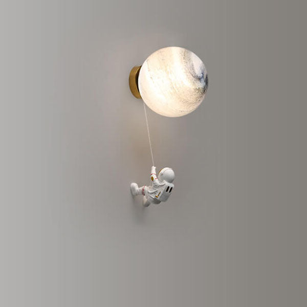 Orb Contemporary Resin Wall Sconce