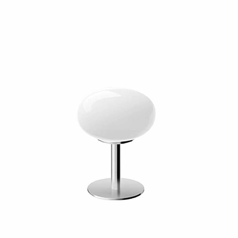 Contemporary Nordic Round Iron Glass 1-Light Table Lamp For Bedroom
