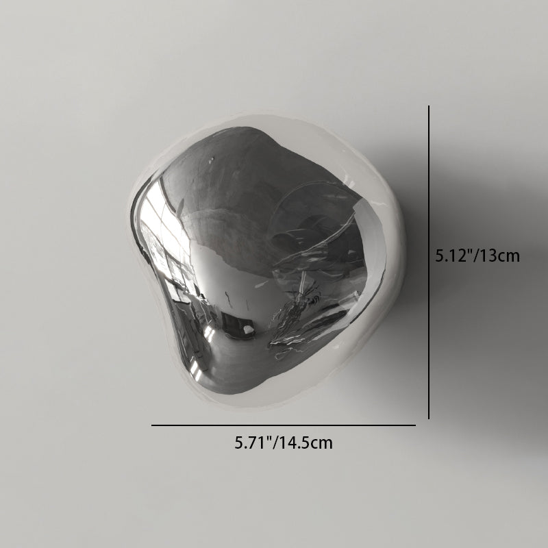 Irregular Minimalist Spherical Glass Wall Sconce