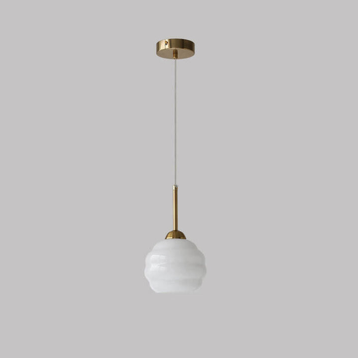 Vintage Round Glass Pendant Light