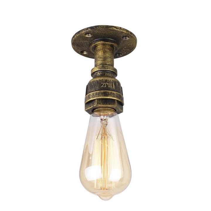 Vintage Glass Flush Mount Ceiling Light