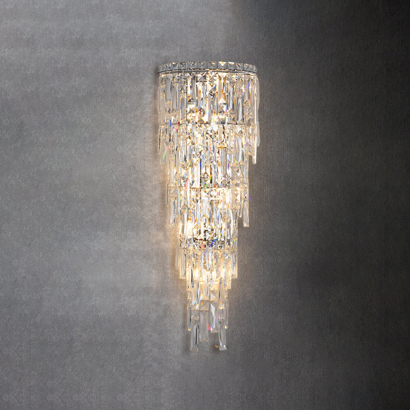 Contemporary Crystal Wall Sconce