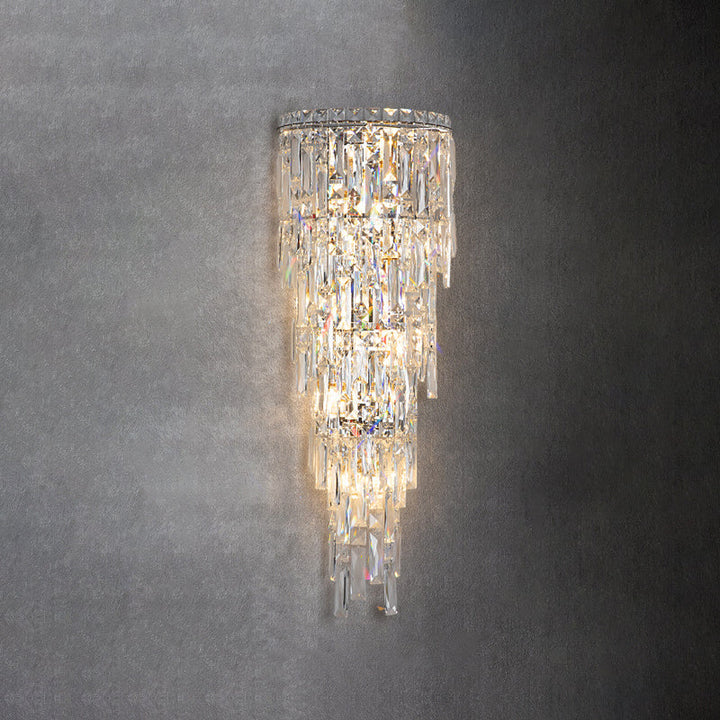 Contemporary Crystal Wall Sconce
