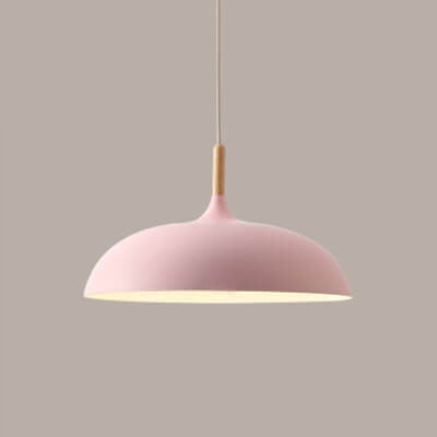 Modern Dome Wooden Pendant Light