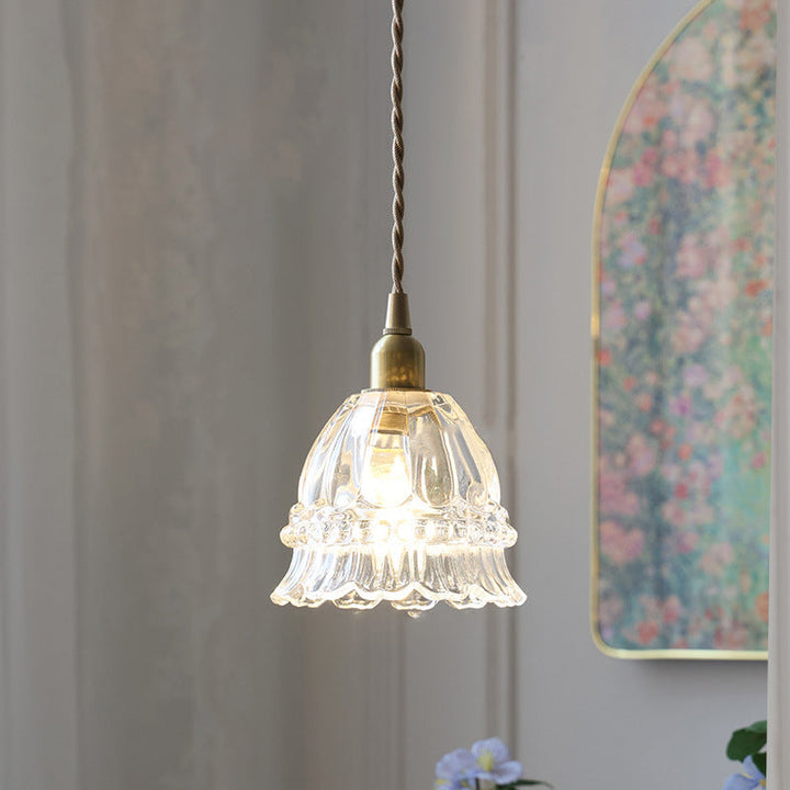 Traditional Walnut Pendant Light