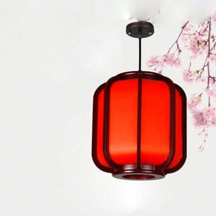 Traditional Lantern Wooden Pendant Light