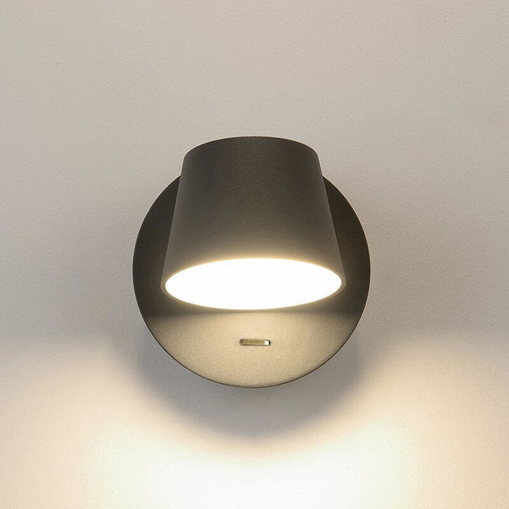 Minimalist Dome Aluminum Rotatable LED Reading Wall Light