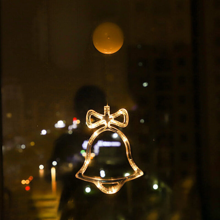 Santa Snowman Window Suction LED Lights