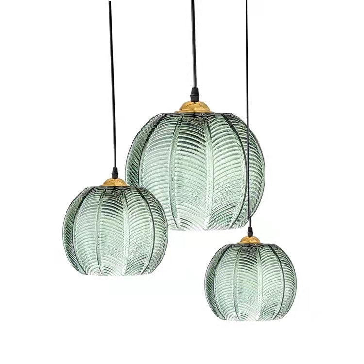 Contemporary Leaf Glass Pendant Light