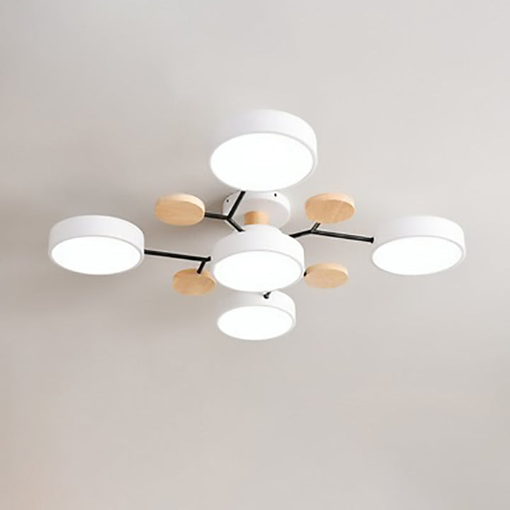 Nordic Molecule LED Semi-Flush Ceiling Light