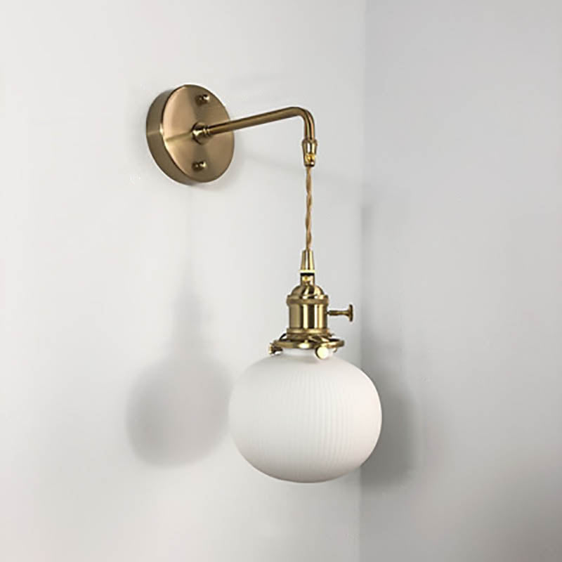 Minimalist Cylinder Brass Wall Sconce