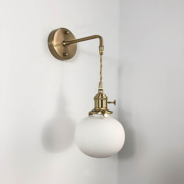 Minimalist Cylinder Brass Wall Sconce