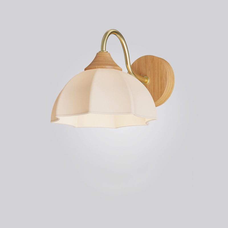 Iron Contemporary Round Glass Wall Sconce