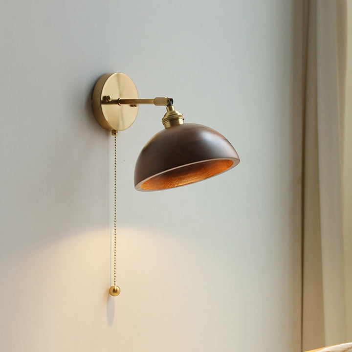 Nordic Round Copper Wall Sconce