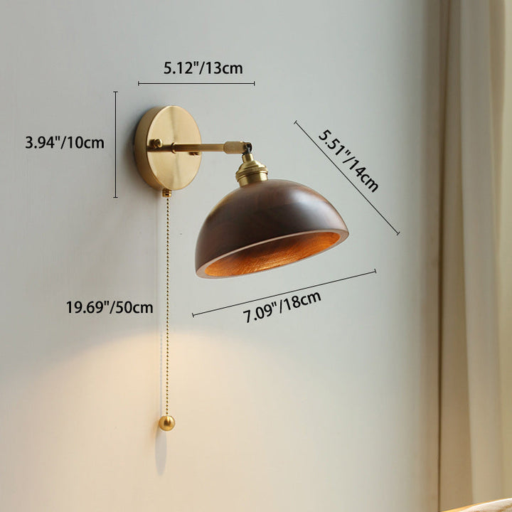 Nordic Round Copper Wall Sconce