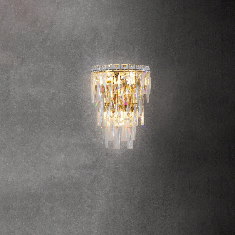 Contemporary Crystal Wall Sconce