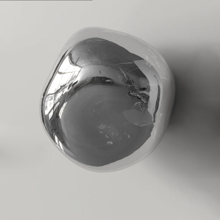 Irregular Minimalist Spherical Glass Wall Sconce