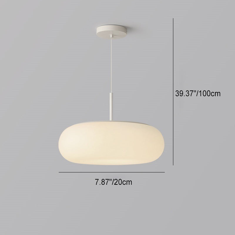 Minimalist Oval Iron LED Pendant Light