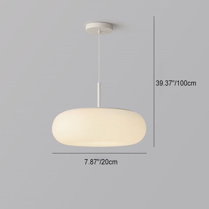 Minimalist Oval Iron LED Pendant Light