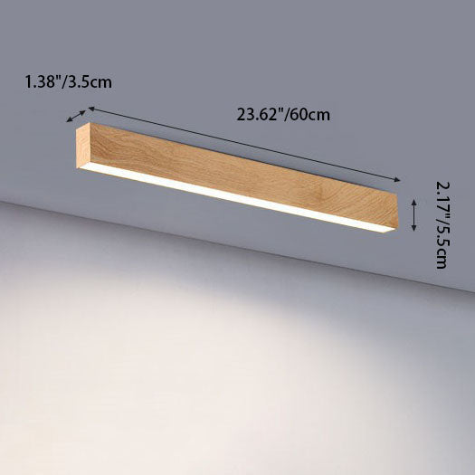 Minimalist Aluminum LED Flush Mount Ceiling Light