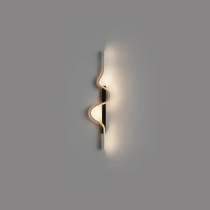Minimalist Wave Aluminum LED Wall Sconce