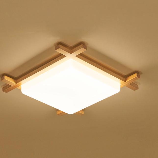 Traditional Square Acrylic LED Flush Mount Ceiling Light