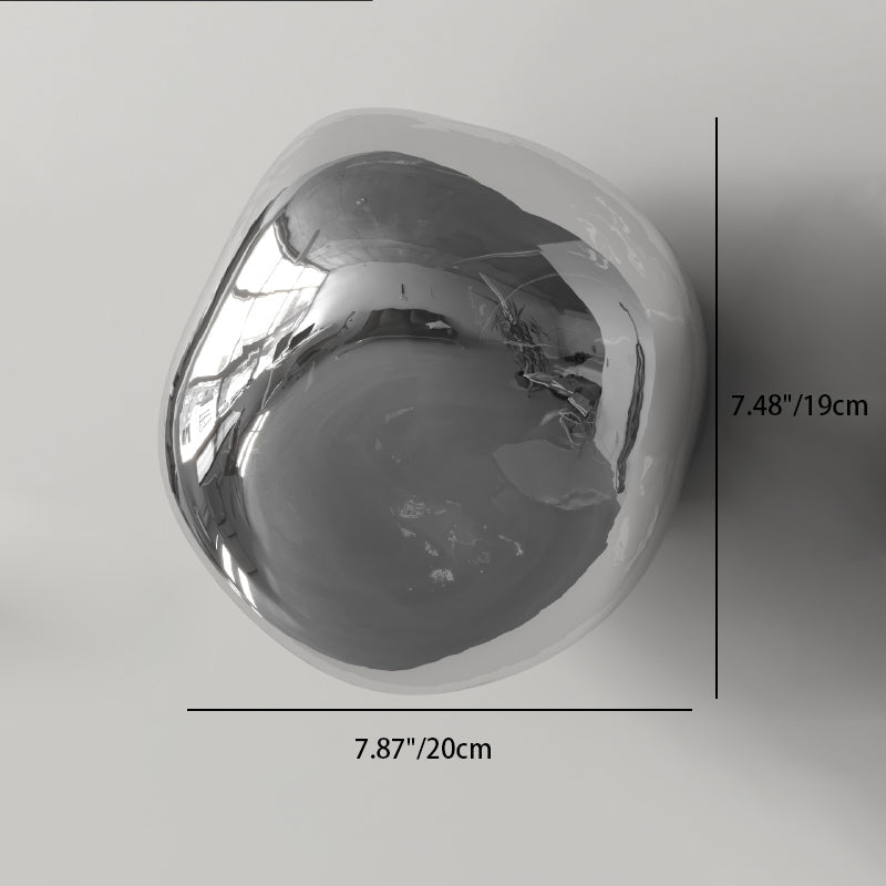 Irregular Minimalist Spherical Glass Wall Sconce