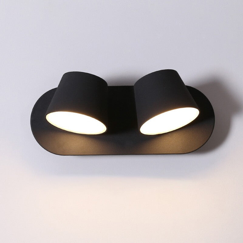 Minimalist Dome Aluminum Rotatable LED Reading Wall Light
