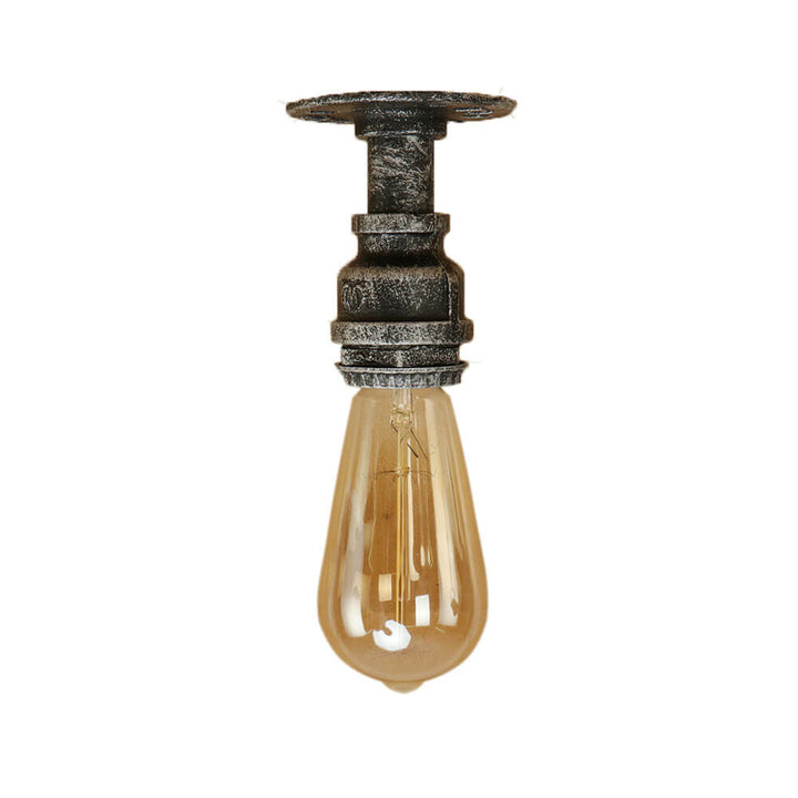 Vintage Glass Flush Mount Ceiling Light