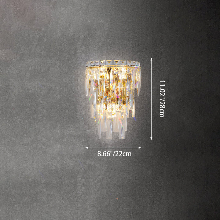Contemporary Crystal Wall Sconce