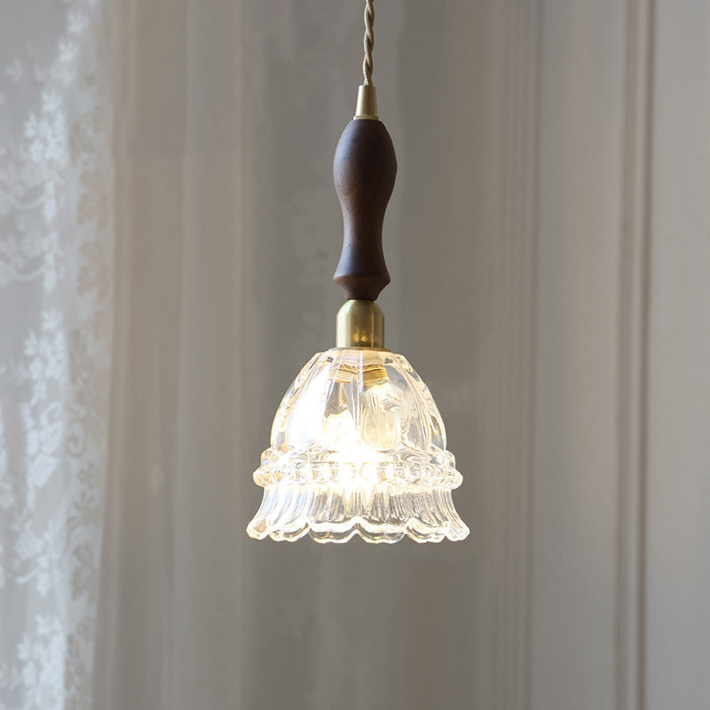 Traditional Walnut Pendant Light