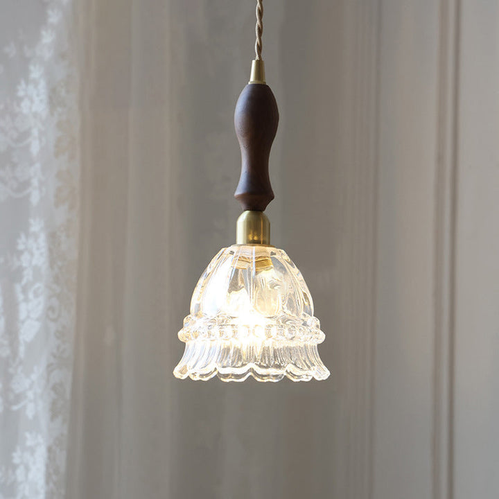 Traditional Walnut Pendant Light