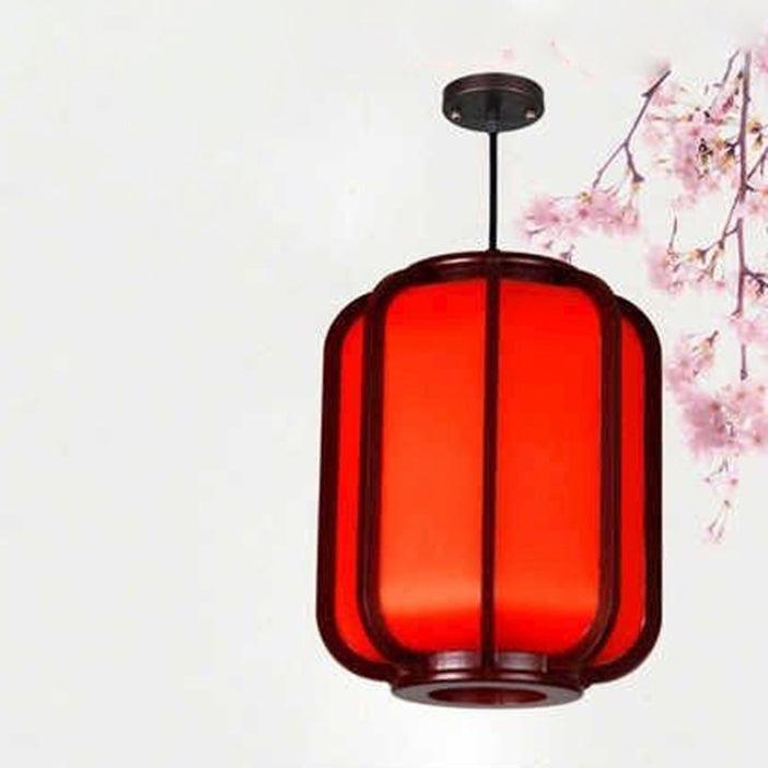 Traditional Lantern Wooden Pendant Light