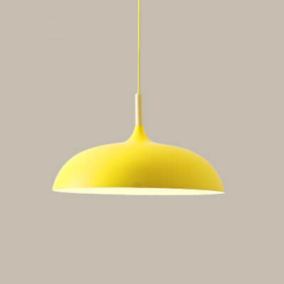 Modern Dome Wooden Pendant Light