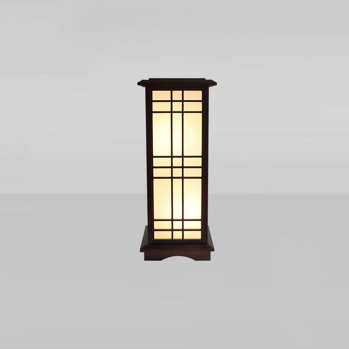 Traditional Rectangular Wood Floor Lamp