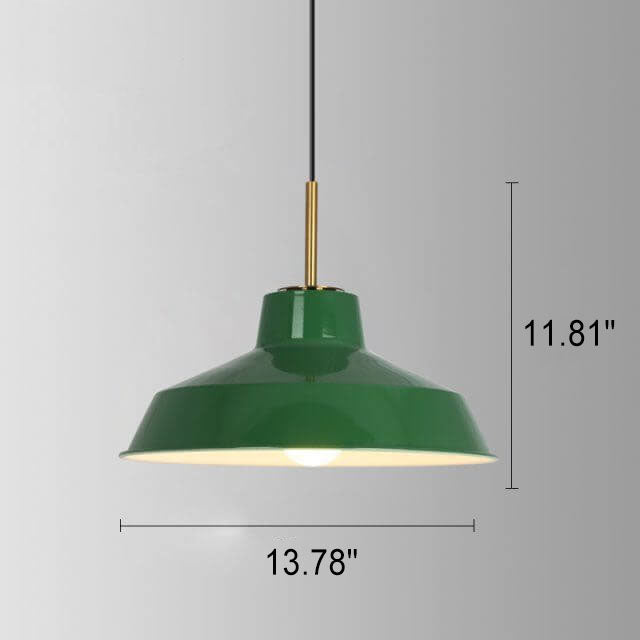 Industrial Dome Iron Pendant Light