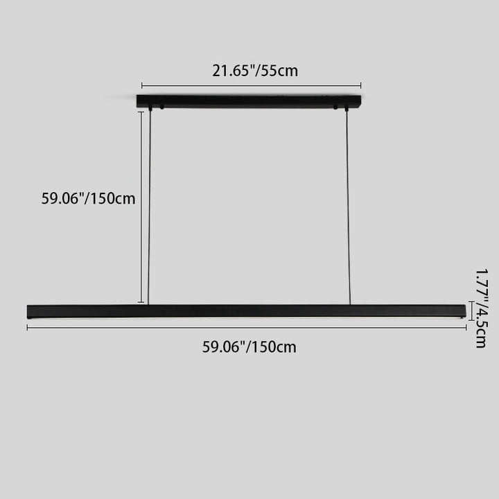 Long Minimalist LED Pendant Light
