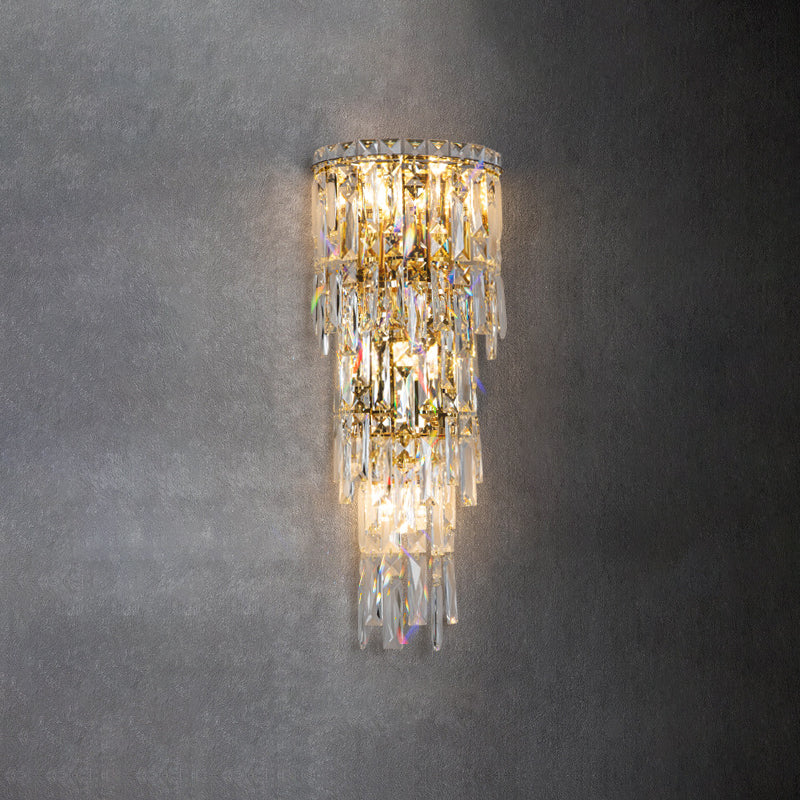 Contemporary Crystal Wall Sconce