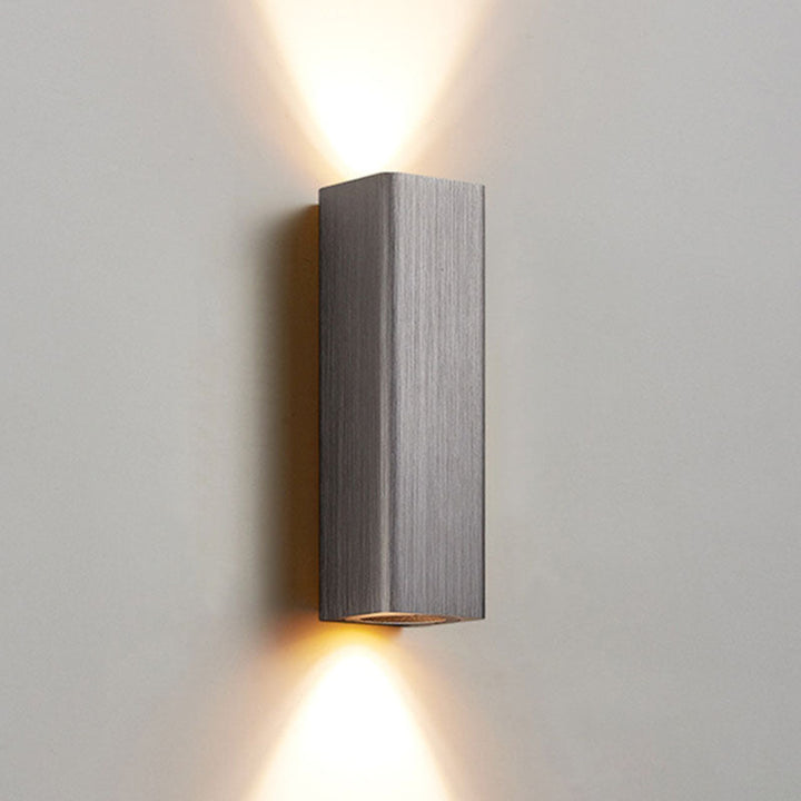 Brushed Minimalist Rectangular Aluminum LED Wall Sconce