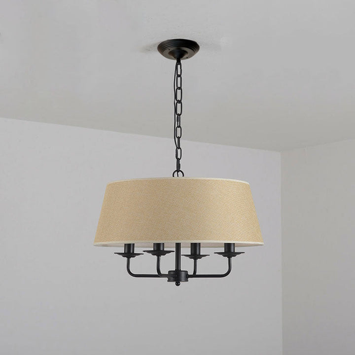 Vintage Iron 4-Light Pendant Light