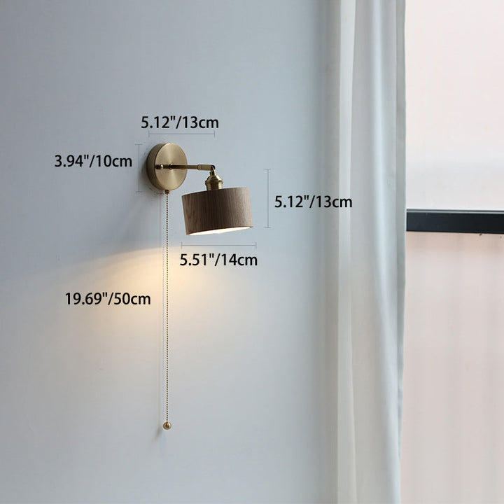 Nordic Round Copper Wall Sconce