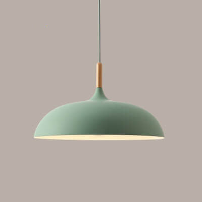 Modern Dome Wooden Pendant Light