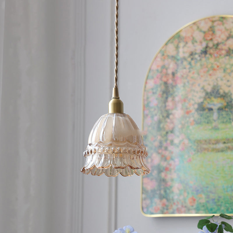 Traditional Walnut Pendant Light