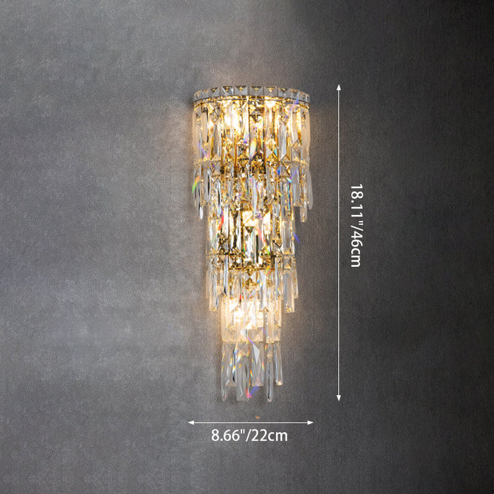Contemporary Crystal Wall Sconce