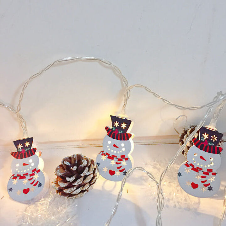 Painted Bells Elk Christmas String Lights